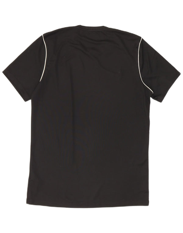 Nike Mens Dri Fit T-Shirt Top Medium Black Polyester