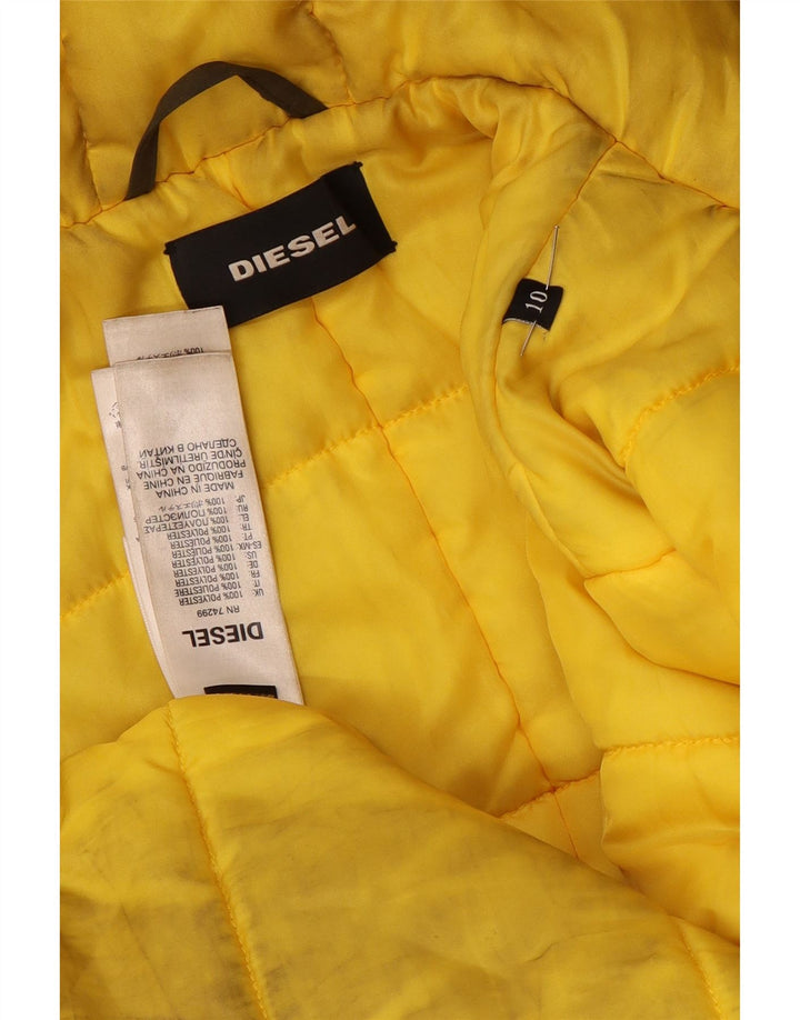 Diesel Boys Hooded Parka Jacket 9-10 Years Khaki Polyester