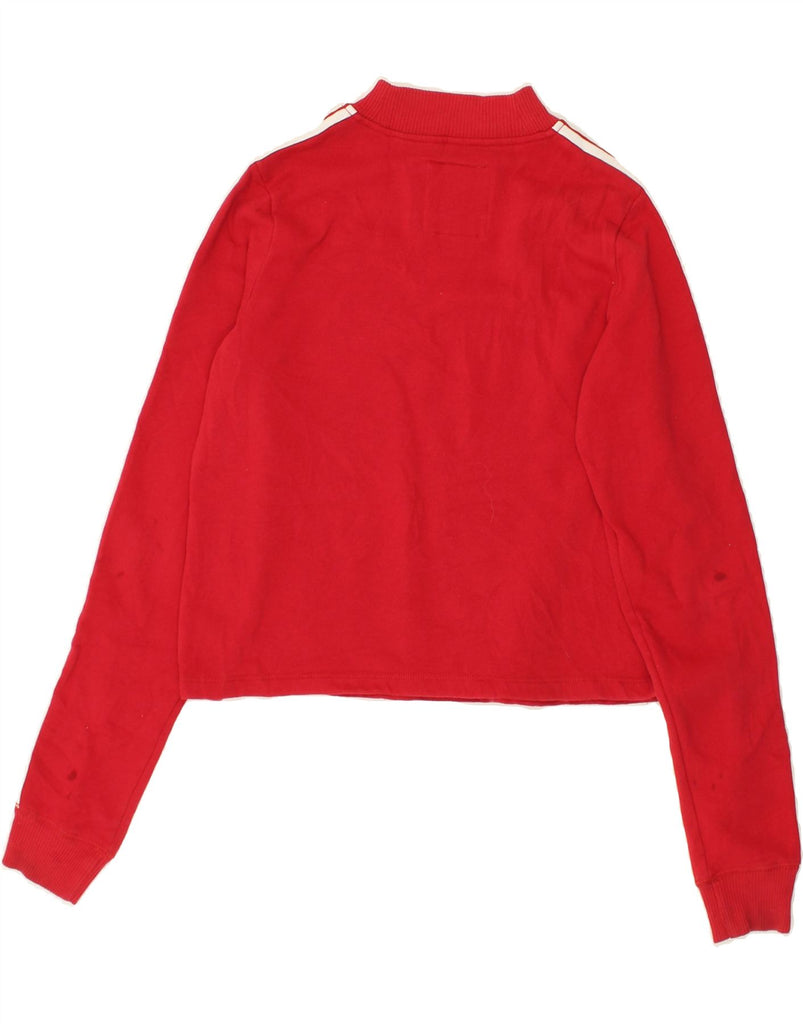 HOLLISTER Womens Sweatshirt Jumper UK 6 XS Red Cotton | Vintage Hollister | Thrift | Second-Hand Hollister | Used Clothing | Messina Hembry 