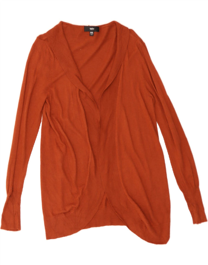 MOSSIMO Womens Open Cardigan Sweater UK 20 2XL Orange Vintage Mossimo and Second-Hand Mossimo from Messina Hembry 