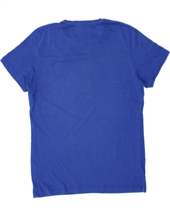 JACK & JONES Mens Graphic T-Shirt Top Large Blue Cotton Vintage Jack & Jones and Second-Hand Jack & Jones from Messina Hembry 