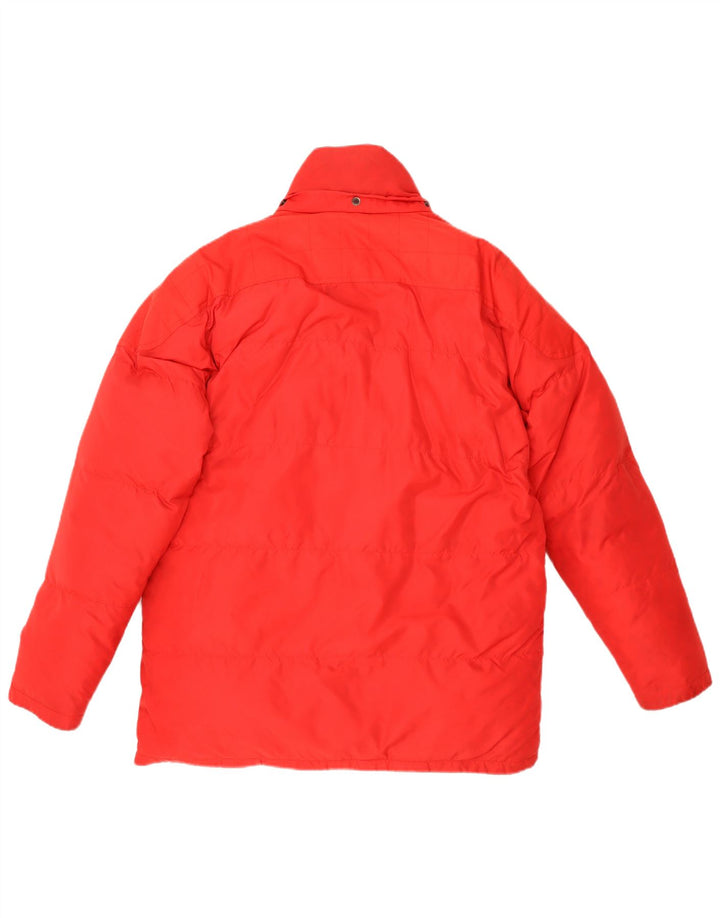 SALEWA Mens Padded Jacket UK 38 Medium Red Polyester