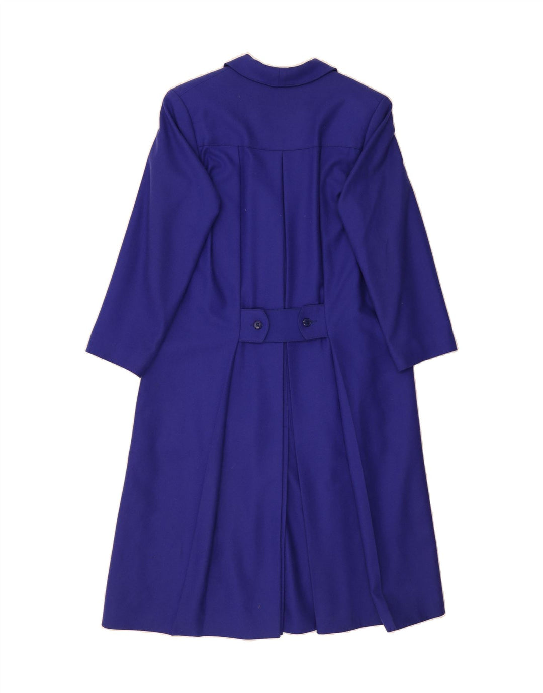 VINTAGE Womens Overcoat UK 10 Small  Blue Wool Vintage Vintage and Second-Hand Vintage from Messina Hembry 