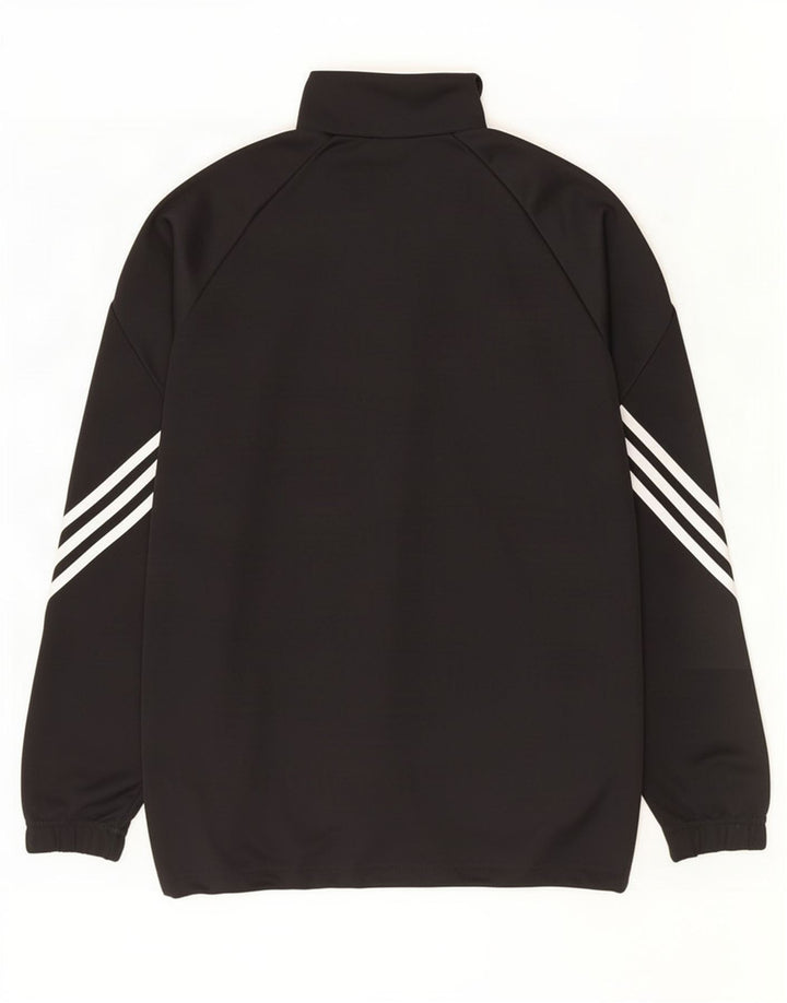 Adidas Mens Climalite Tracksuit Top Jacket Large Black Polyester