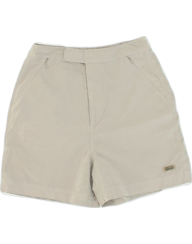 ELLESSE Womens Chino Shorts UK 10 Small W26 Grey Polyester | Vintage Ellesse | Thrift | Second-Hand Ellesse | Used Clothing | Messina Hembry 