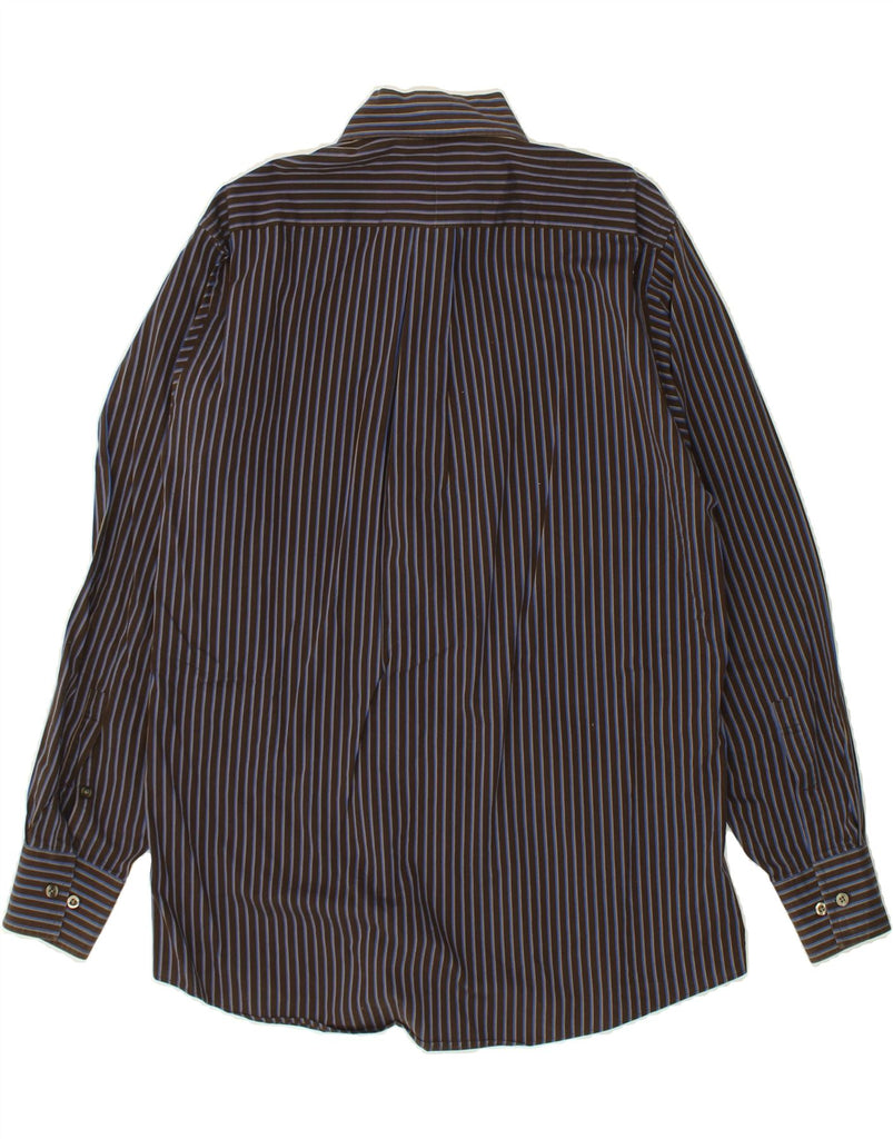 MICHAEL KORS Mens Shirt Size 15 1/2 Medium Brown Striped Cotton | Vintage Michael Kors | Thrift | Second-Hand Michael Kors | Used Clothing | Messina Hembry 