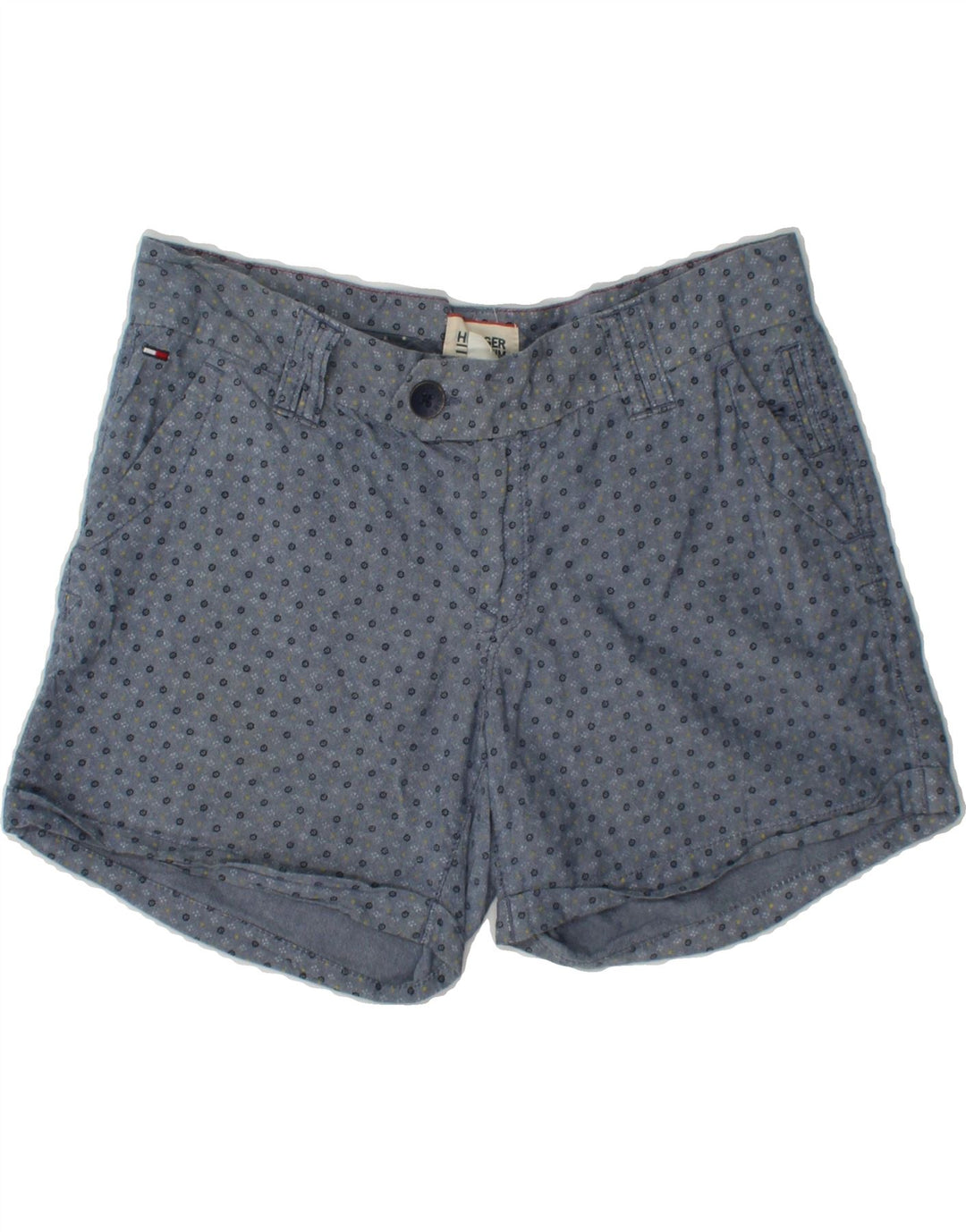 TOMMY HILFIGER Womens Chino Shorts Medium W30  Blue Floral Cotton Vintage Tommy Hilfiger and Second-Hand Tommy Hilfiger from Messina Hembry 