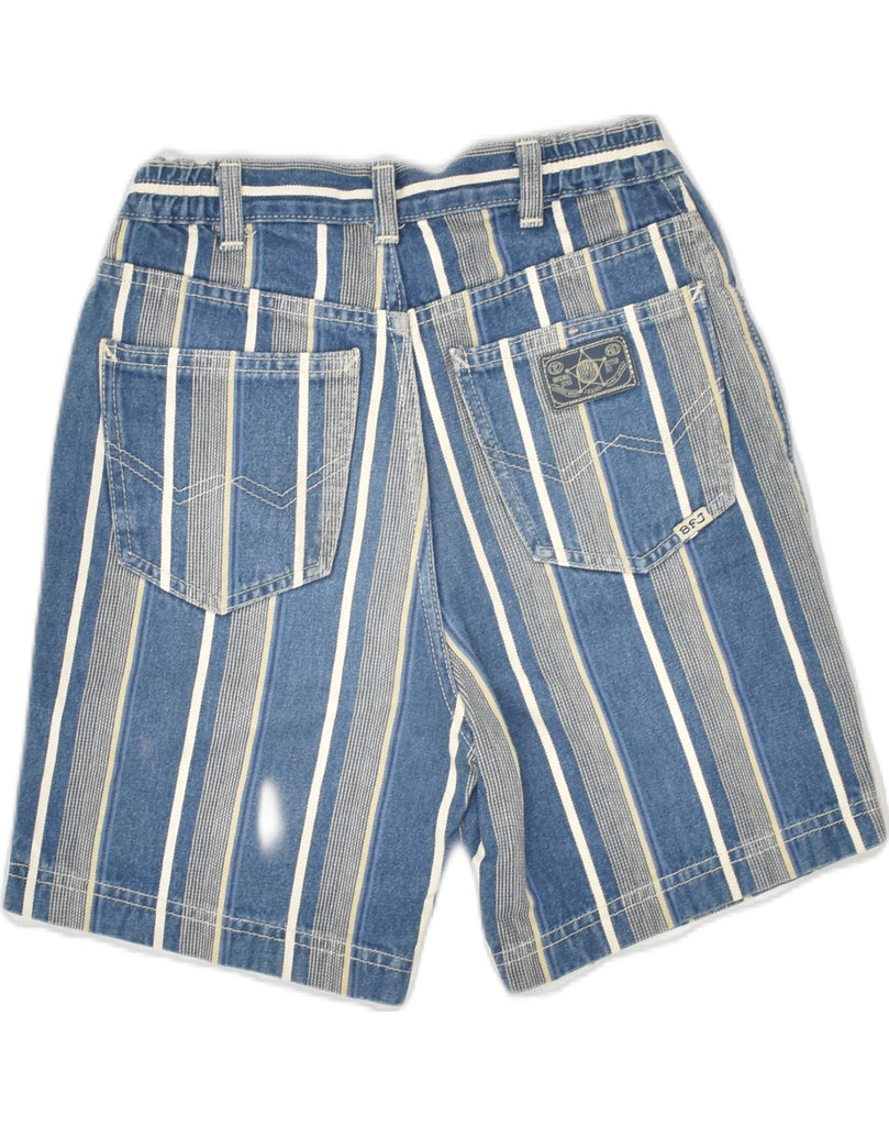 BENETTON Boys Denim Shorts 11-12 Years W24 Blue Striped Cotton | Vintage Benetton | Thrift | Second-Hand Benetton | Used Clothing | Messina Hembry 