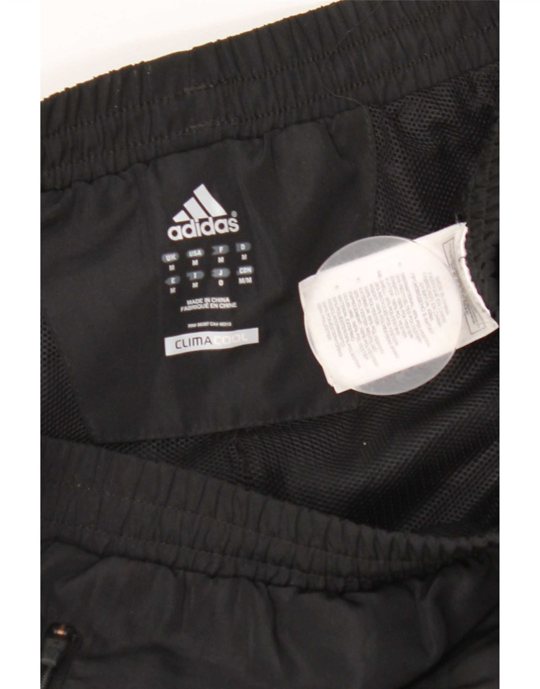 Adidas Mens Climacool Tracksuit Trousers Medium Black Colourblock Polyester