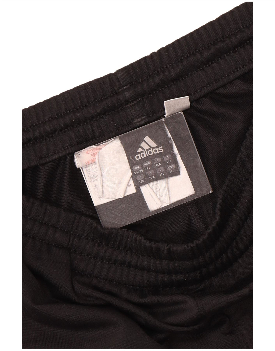 Adidas Boys Tracksuit Trousers Joggers 15-16 Years Black Polyester