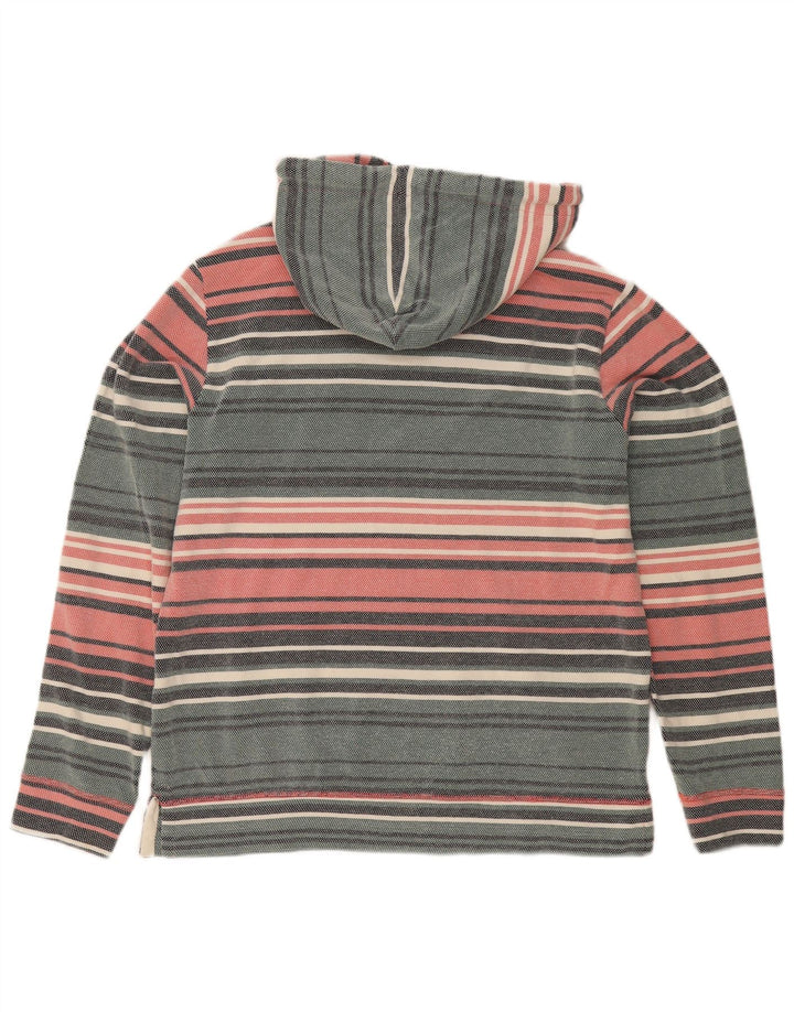 Fat Face Mens Hoodie Jumper Medium Multicoloured Striped Cotton