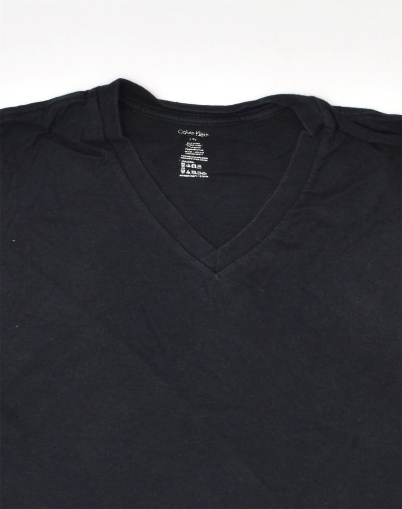 CALVIN KLEIN Mens T-Shirt Large Black Cotton | Vintage Calvin Klein | Thrift | Second-Hand Calvin Klein | Used Clothing | Messina Hembry 