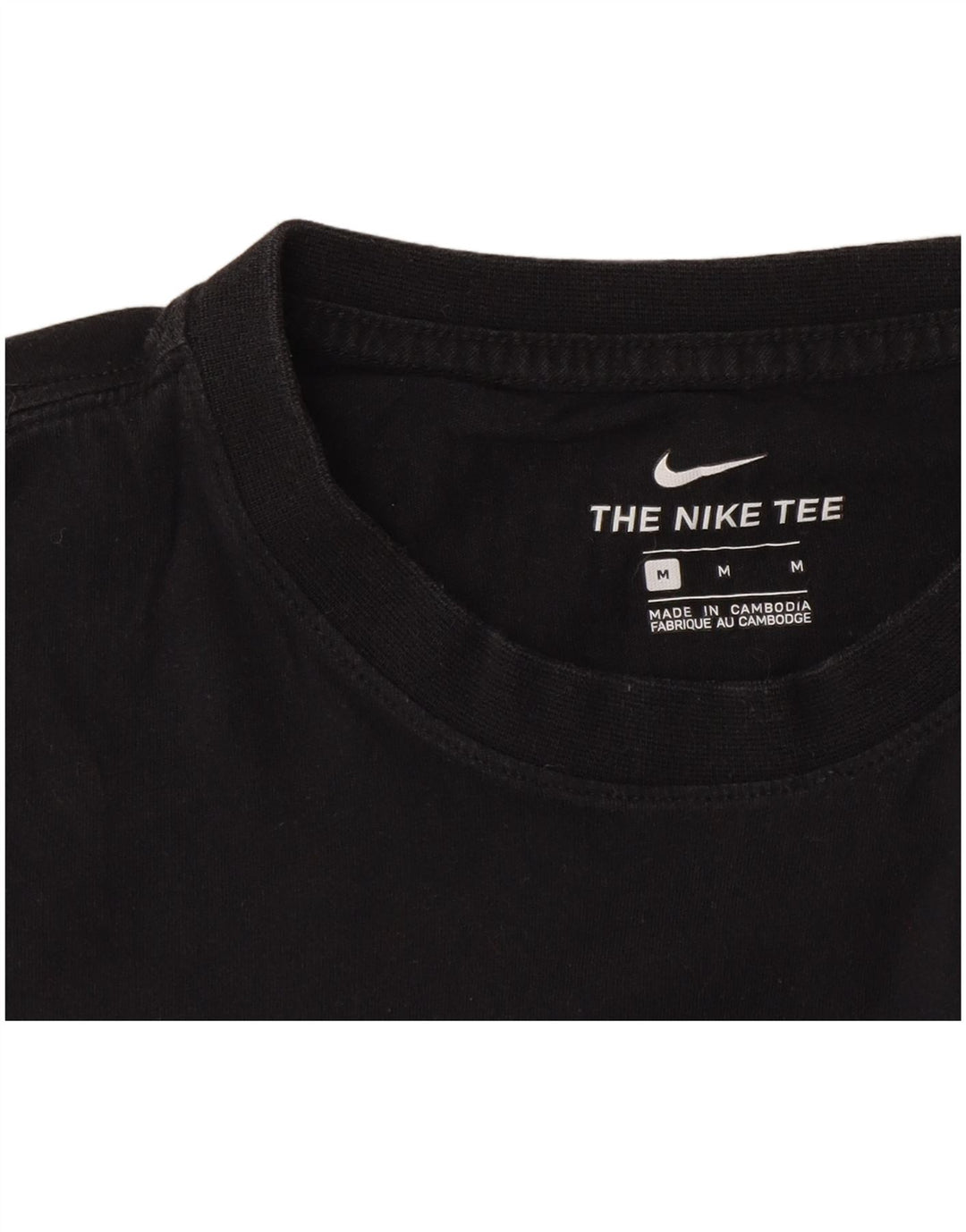 Nike Mens T-Shirt Top Medium Black
