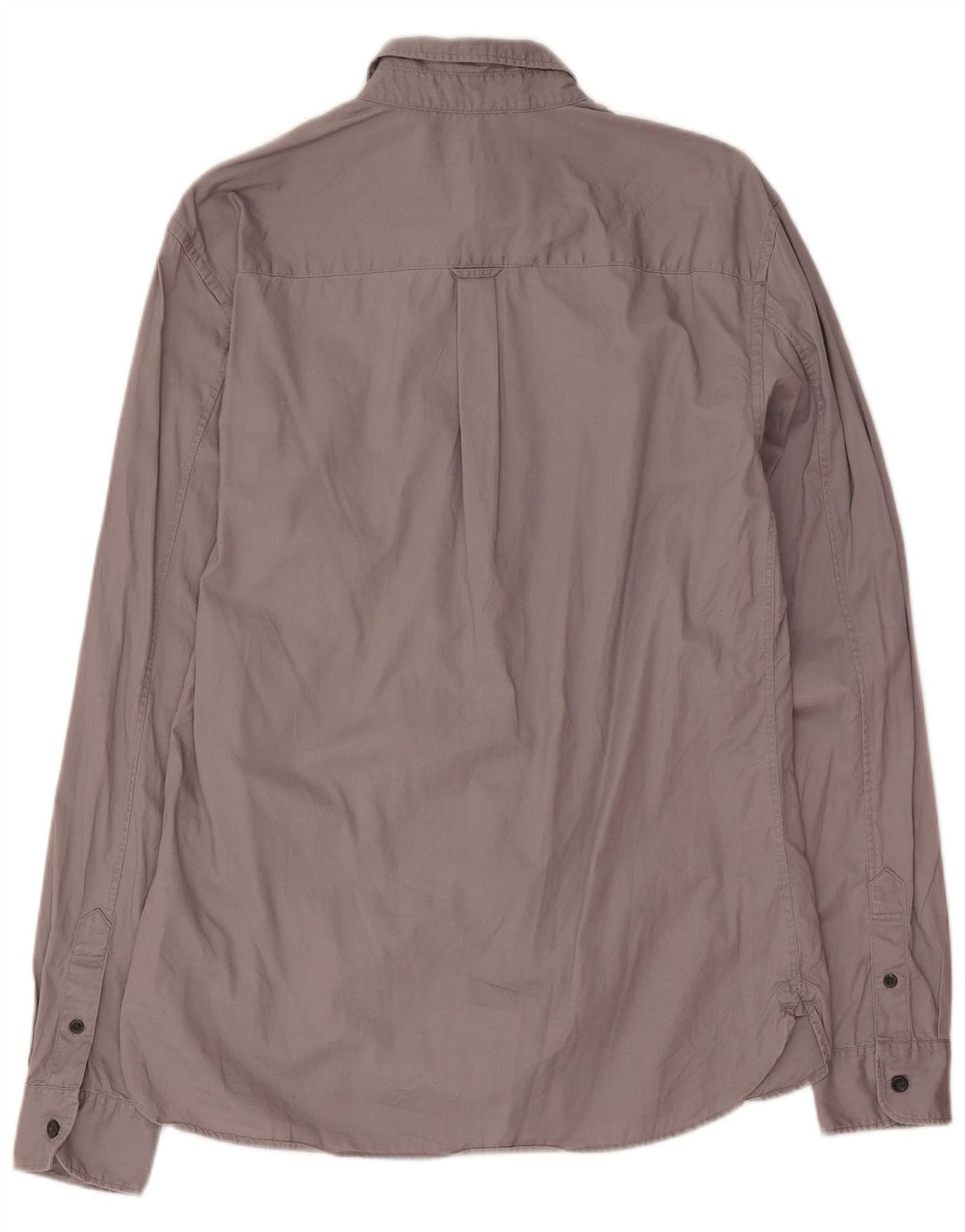 All Saints Mens Shirt Small Grey Cotton