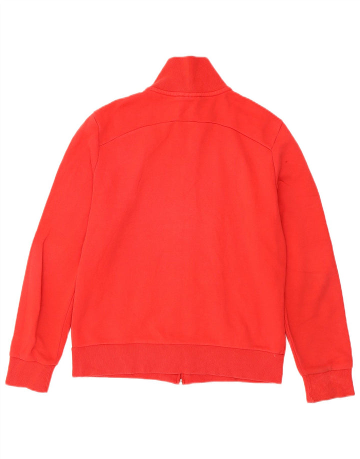 Puma Womens Tracksuit Top Jacket UK 14 Medium Red Cotton