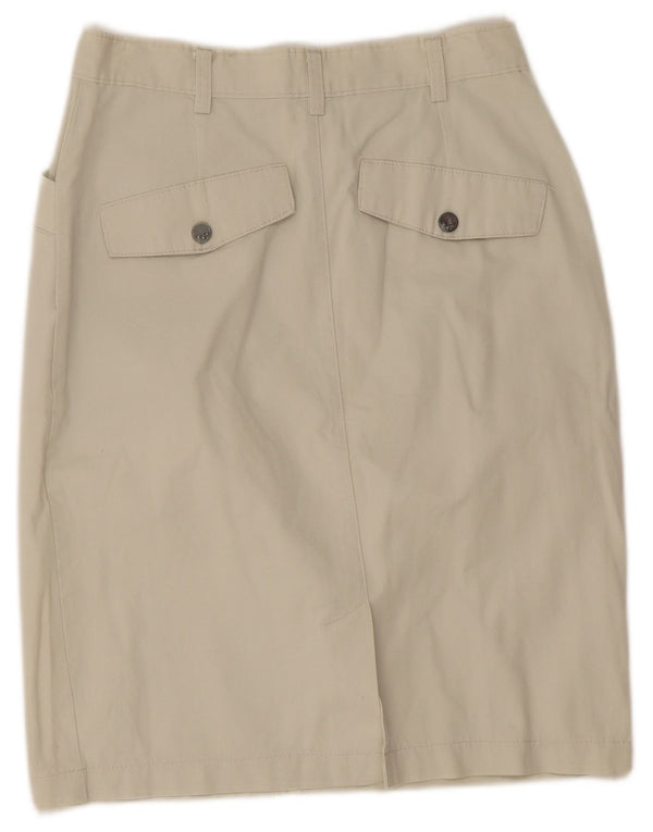 Rancheros Womens Pencil Skirt W30 Medium Beige Cotton