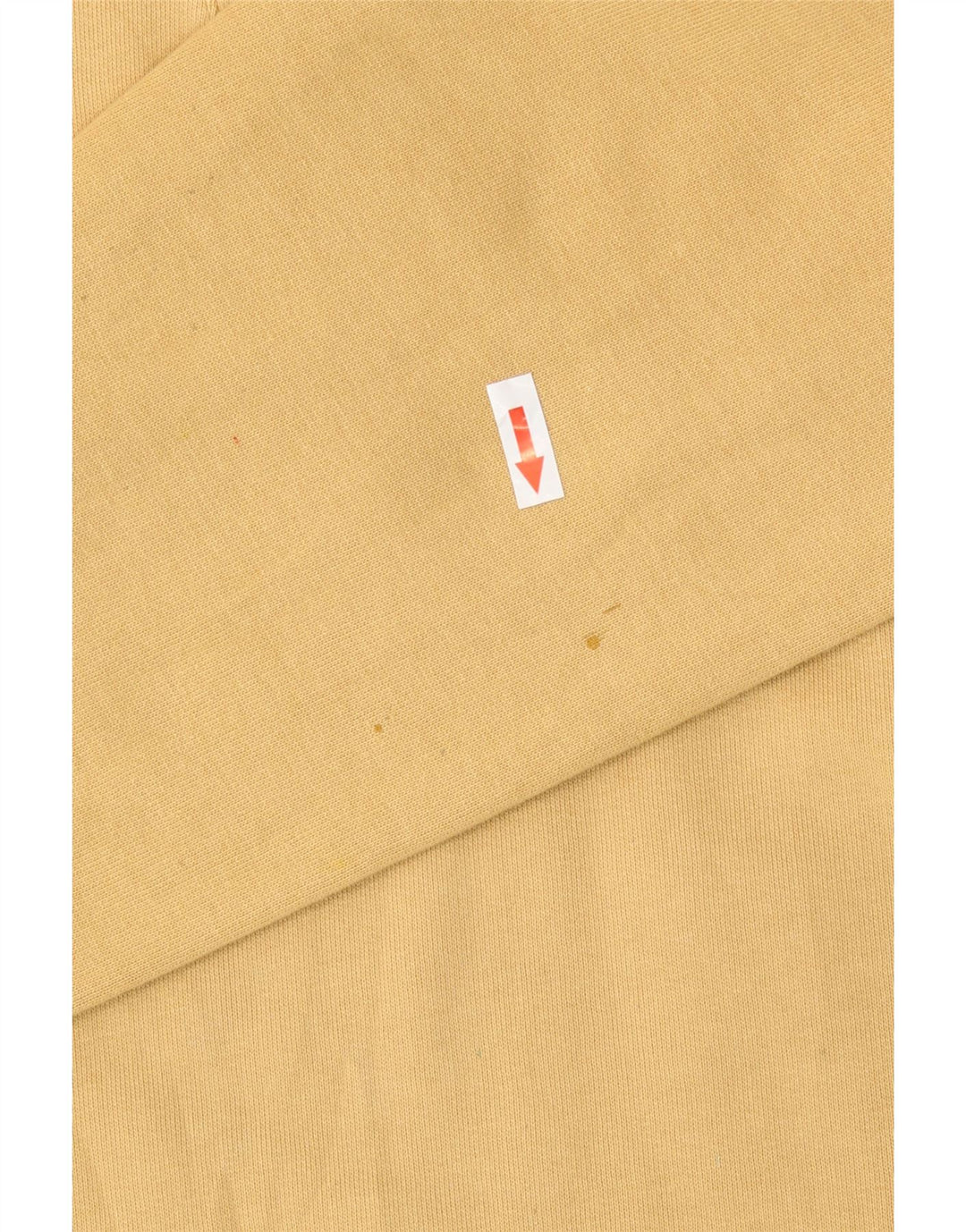 CHAMPION Mens Zip Neck Sweatshirt Jumper Large Beige Cotton