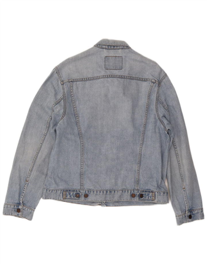 Levi's Mens Denim Jacket UK 40 Large Blue Cotton