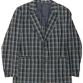 Vintage Mens 2 Button Blazer Jacket UK 38 Medium Grey Check
