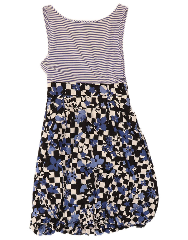 Moschino Womens Sundress UK 8 Small Blue Floral