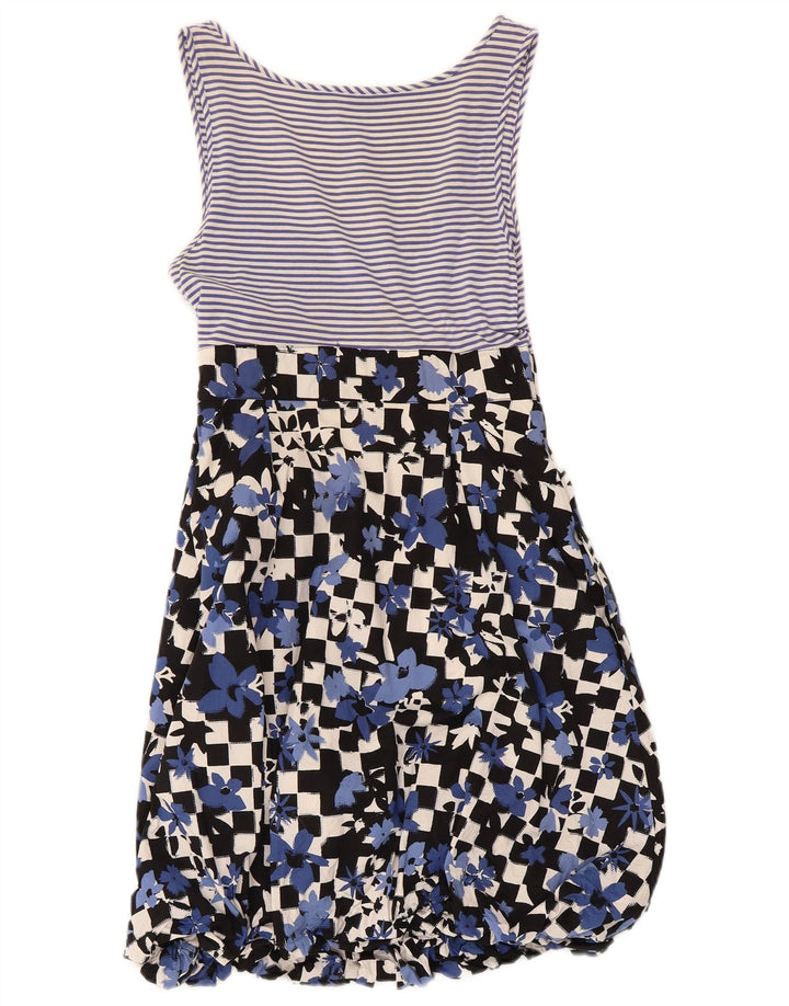 Moschino Womens Sundress UK 8 Small Blue Floral