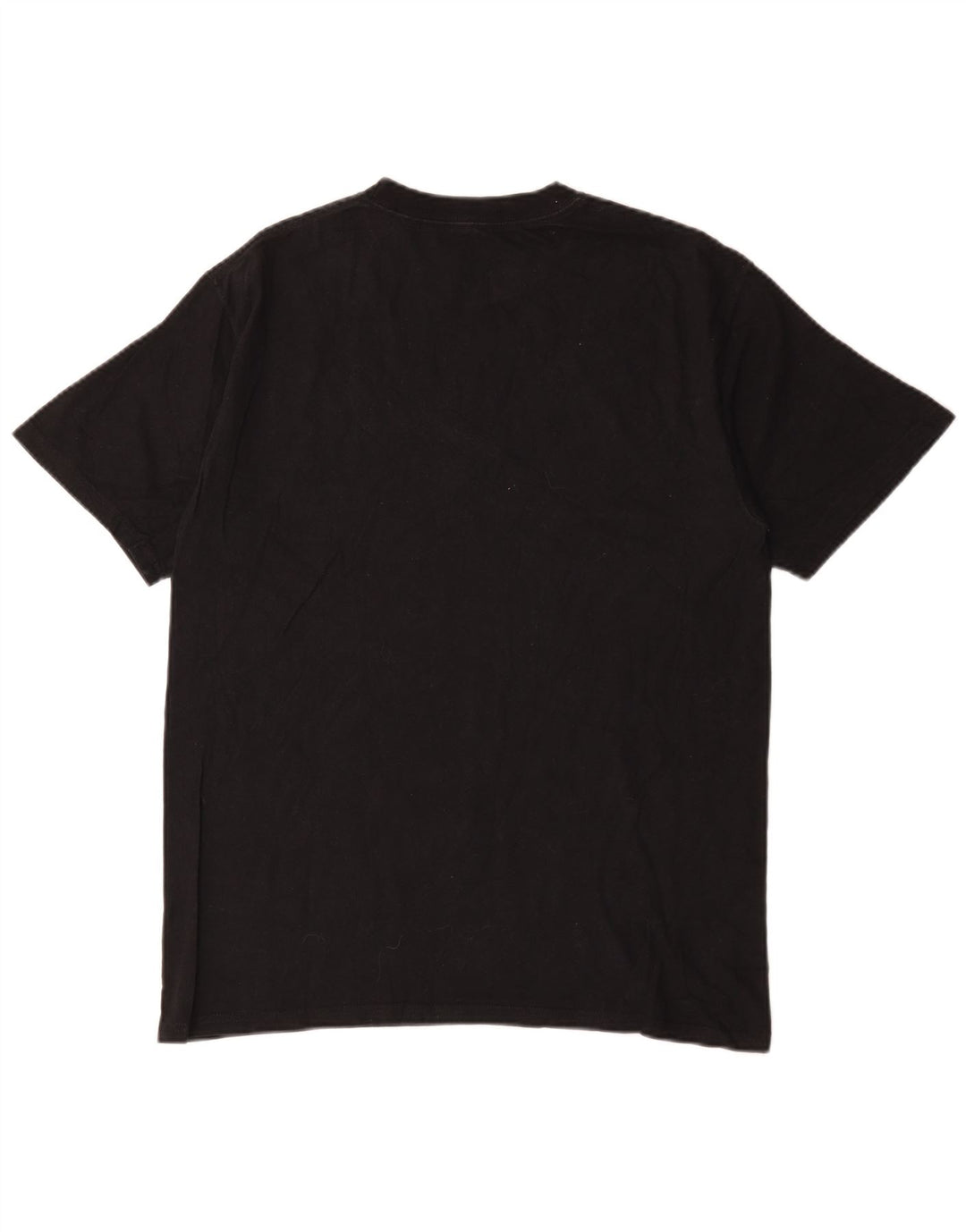 Champion Mens T-Shirt Top Medium Black Cotton