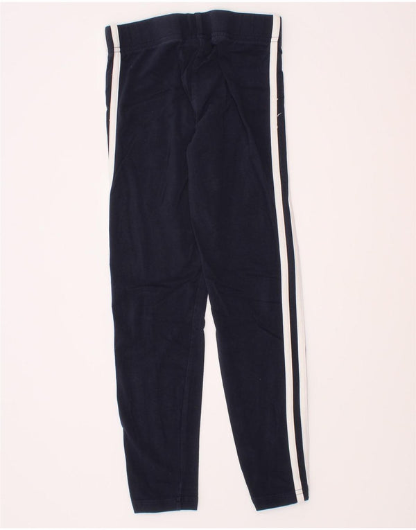 Adidas Girls Leggings 7-8 Years  Navy Blue Cotton