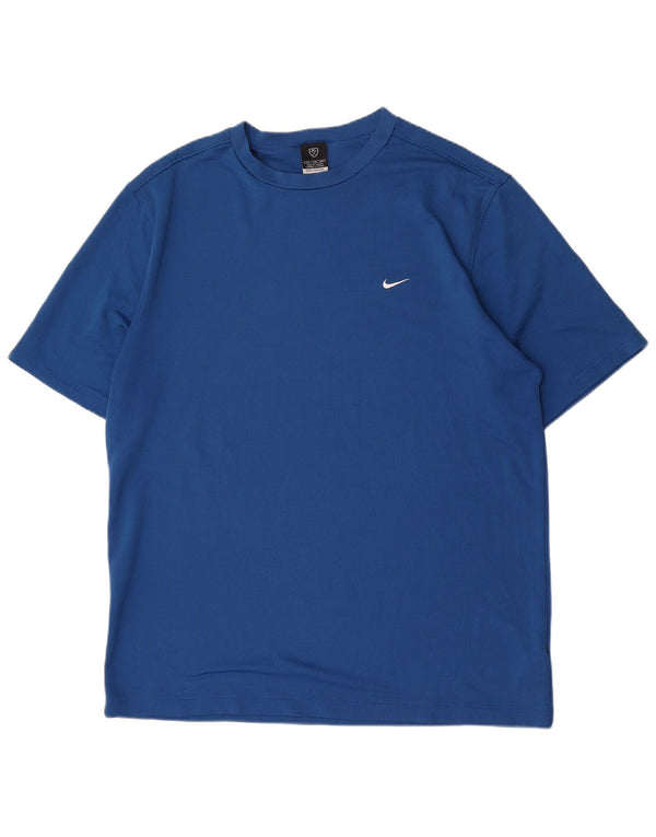 Nike Mens T-Shirt Top 2XL Blue Polyester