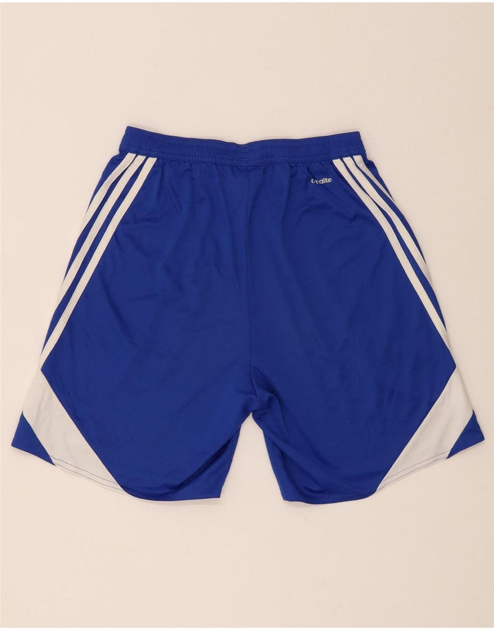 Adidas Mens Climalite Sport Shorts Small  Blue Colourblock Polyester