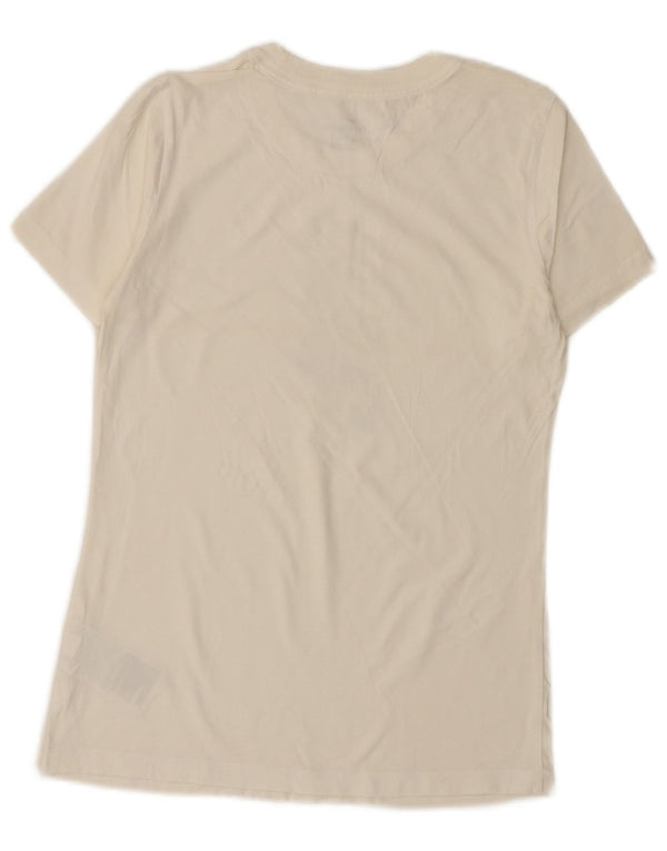 Nike Womens Graphic T-Shirt Top UK 6 XS White Cotton