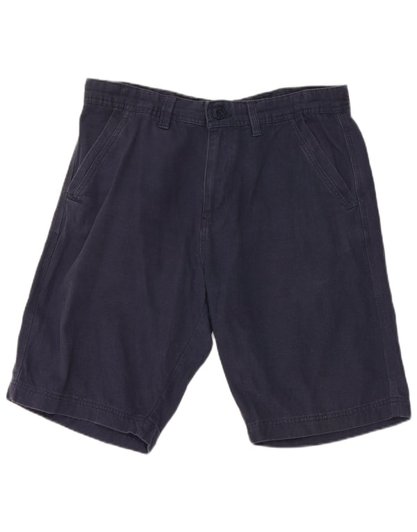 Weird Fish Mens Chino Shorts Large W34 Navy Blue Cotton
