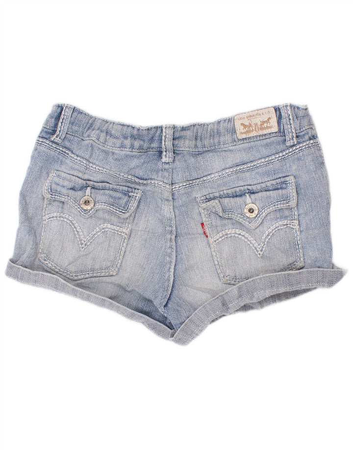 Levi's Girls Denim Shorts 13-14 Years W22 Blue Rayon