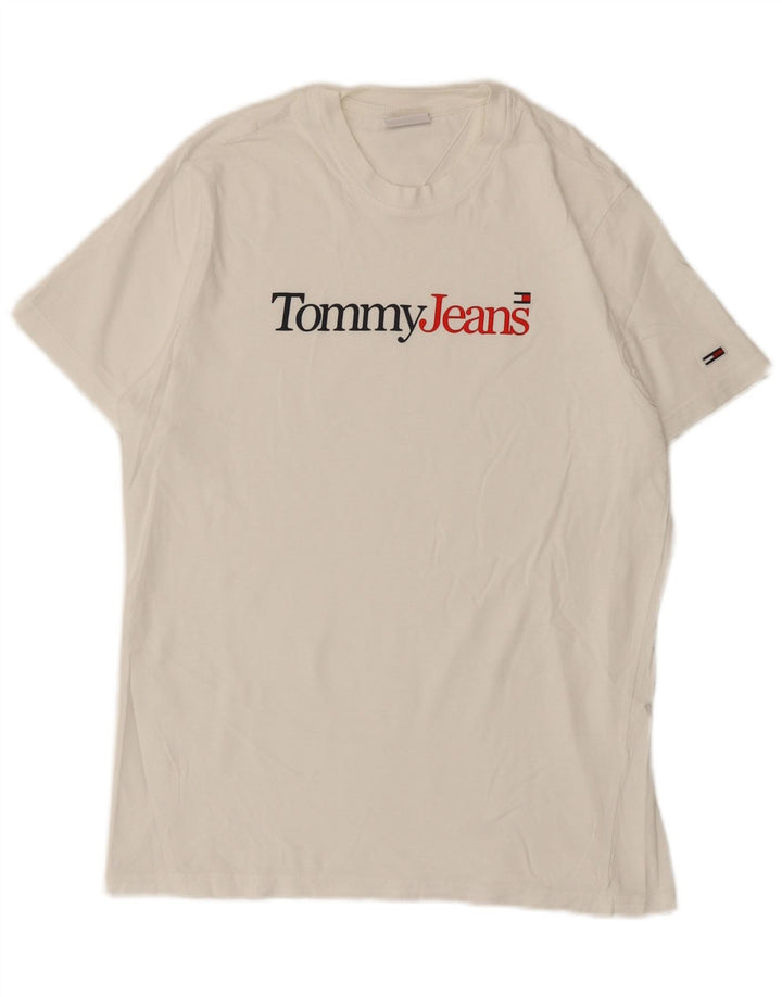 Tommy Hilfiger Mens Graphic T-Shirt Top Small White