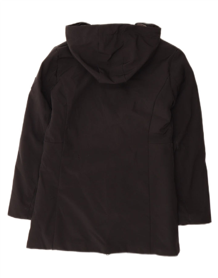 BEST COMPANY Womens Hooded Windbreaker Jacket UK 12 Medium  Black Vintage Best Company and Second-Hand Best Company from Messina Hembry 