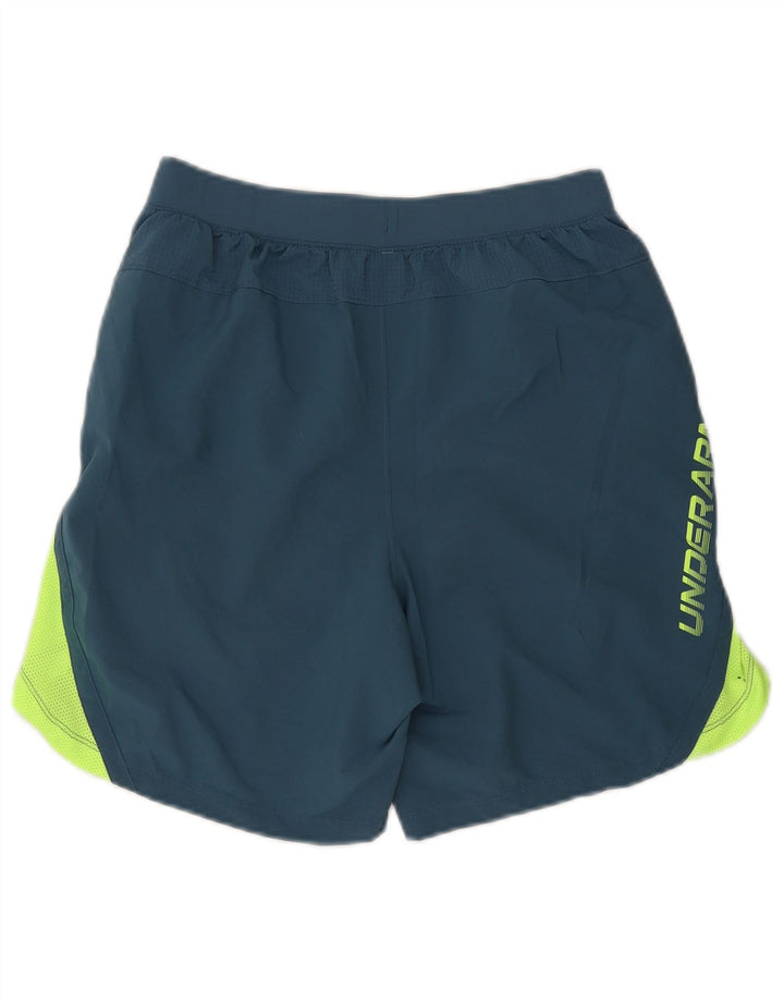 Under Armour Mens Graphic Sport Shorts Medium  Blue Colourblock Polyester