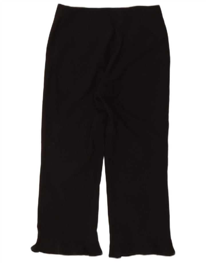 Topshop Womens Capri Trousers UK 8 Small W27 L22 Black Polyester
