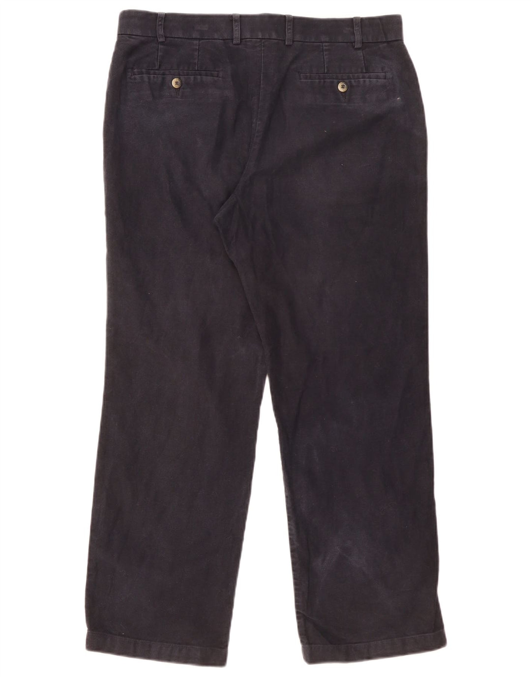 MARKS & SPENCER Mens Blue Harbour Chino Trousers W36 L29 Navy Blue