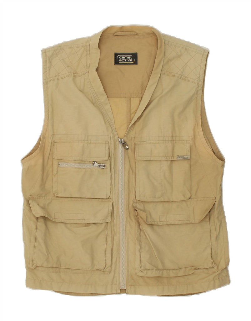 CAMEL ACTIVE Mens Utility Gilet UK 40 Large Beige Vintage Camel Active and Second-Hand Camel Active from Messina Hembry 