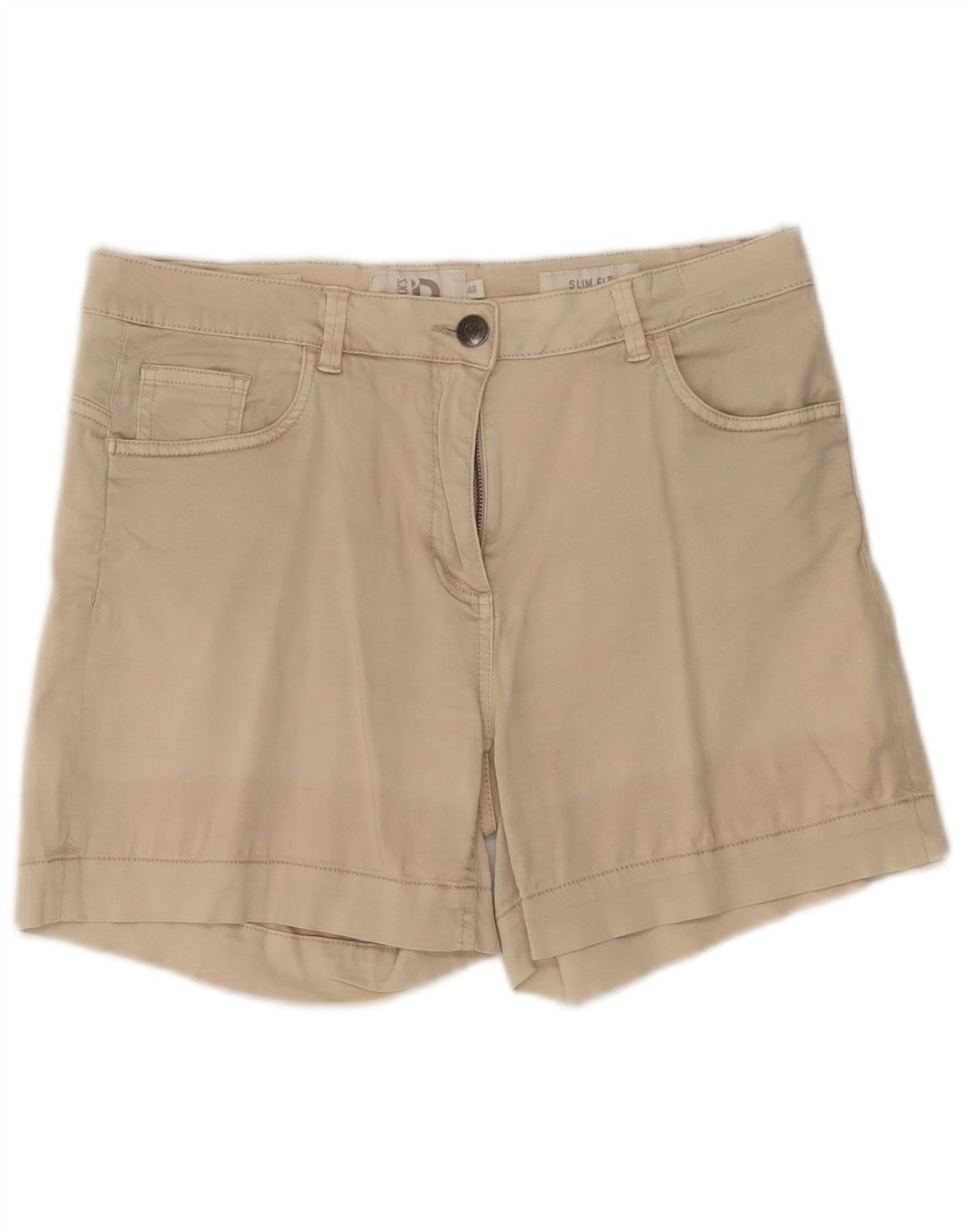 DACK'S Womens Casual Shorts IT 46 Large W32  Beige Cotton