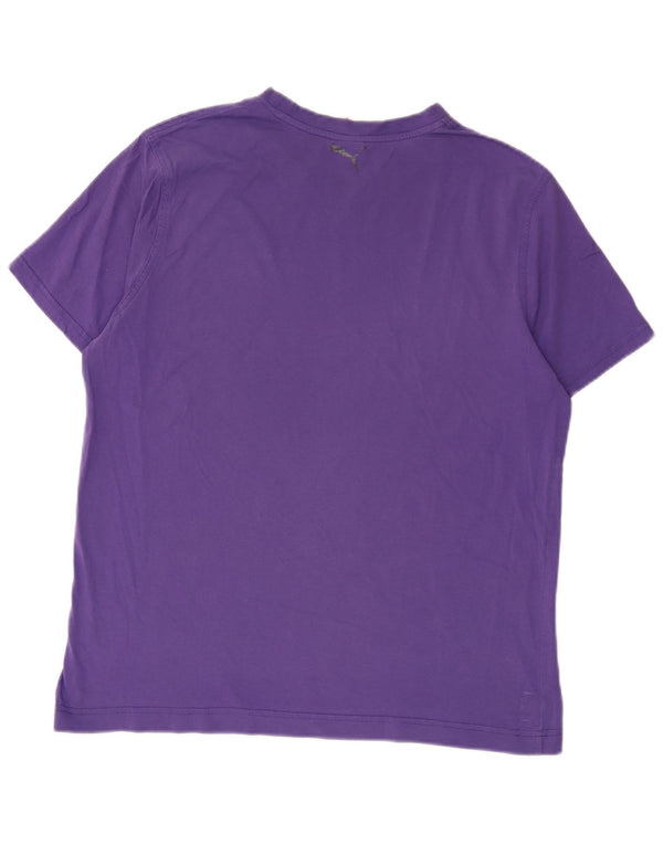 Puma Mens T-Shirt Top 2XL Purple