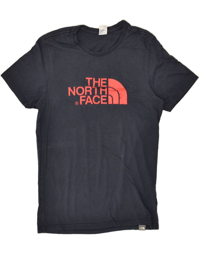 THE NORTH FACE Mens Graphic T-Shirt Top Small Navy Blue | Vintage The North Face | Thrift | Second-Hand The North Face | Used Clothing | Messina Hembry 