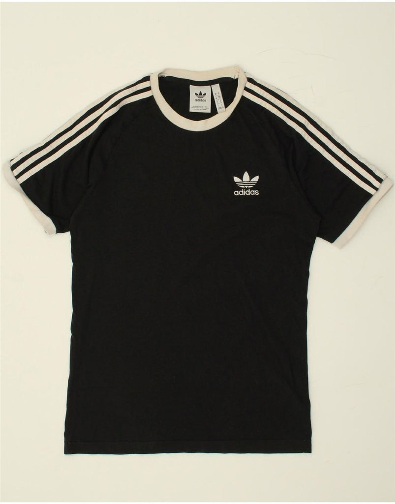 ADIDAS Mens T-Shirt Top Small Black Cotton | Vintage Adidas | Thrift | Second-Hand Adidas | Used Clothing | Messina Hembry 