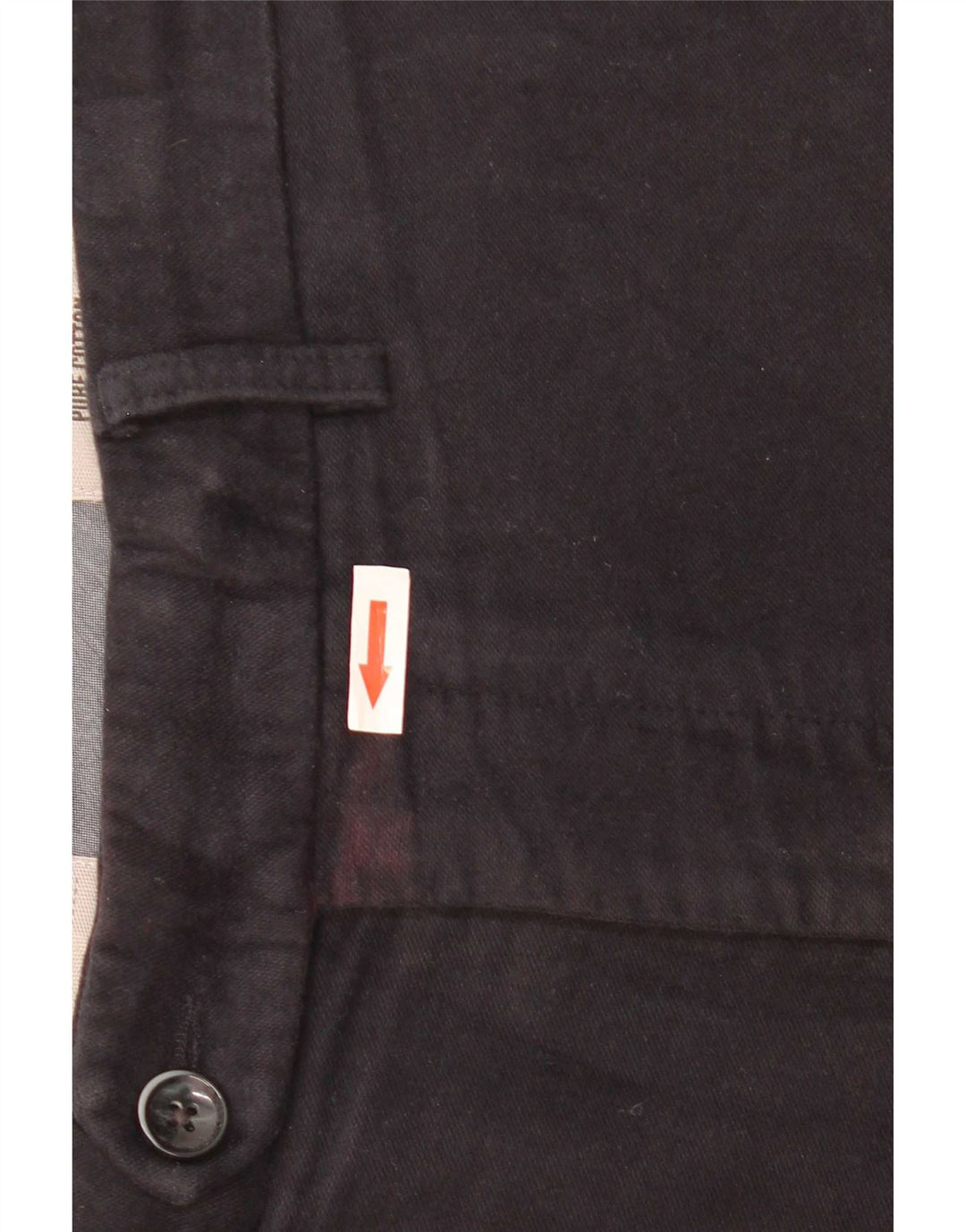Marks & Spencer Mens Regular Fit Suit Trousers W34 L29 Navy Blue Cotton