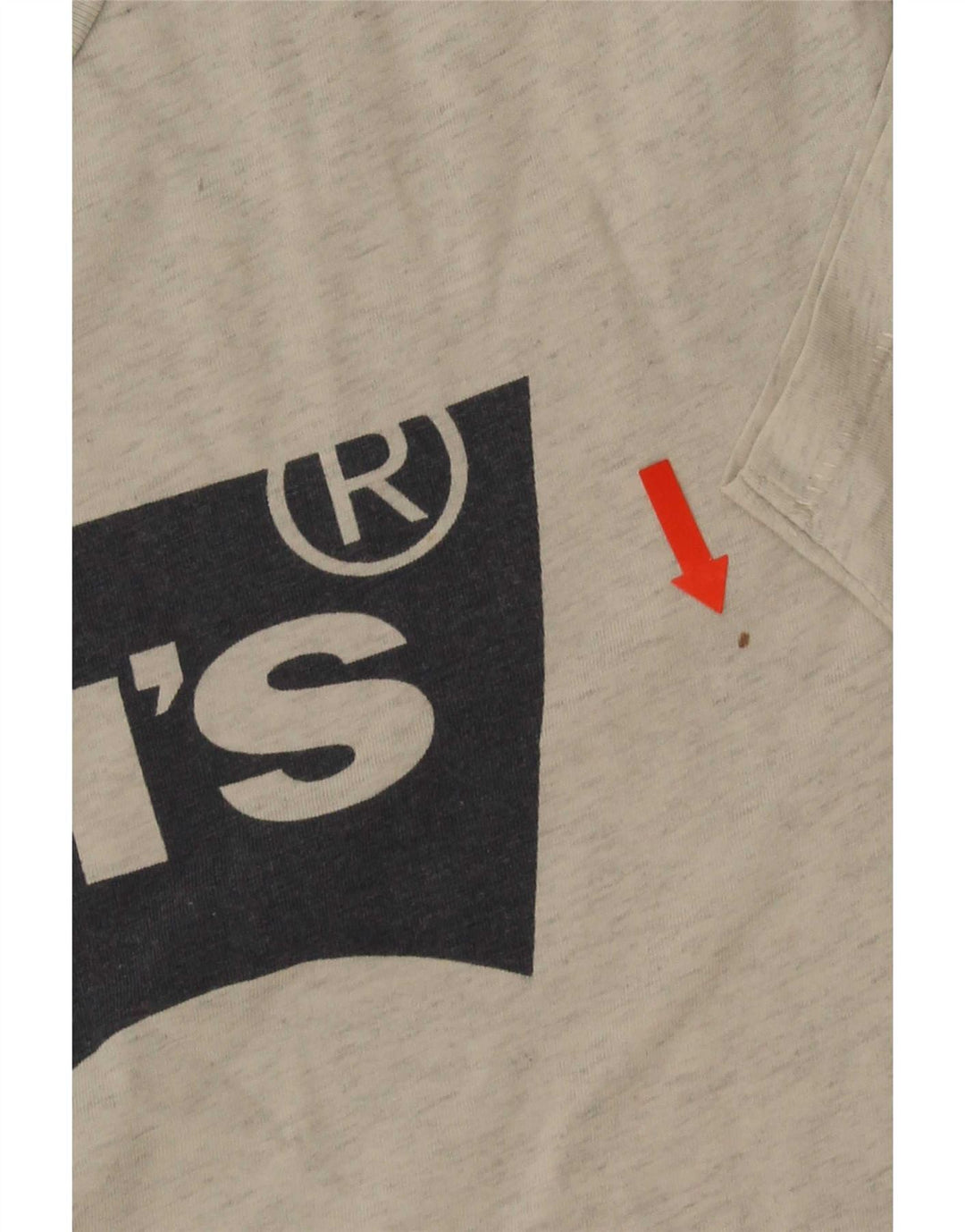 Levi's Mens Graphic T-Shirt Top Large Grey Flecked