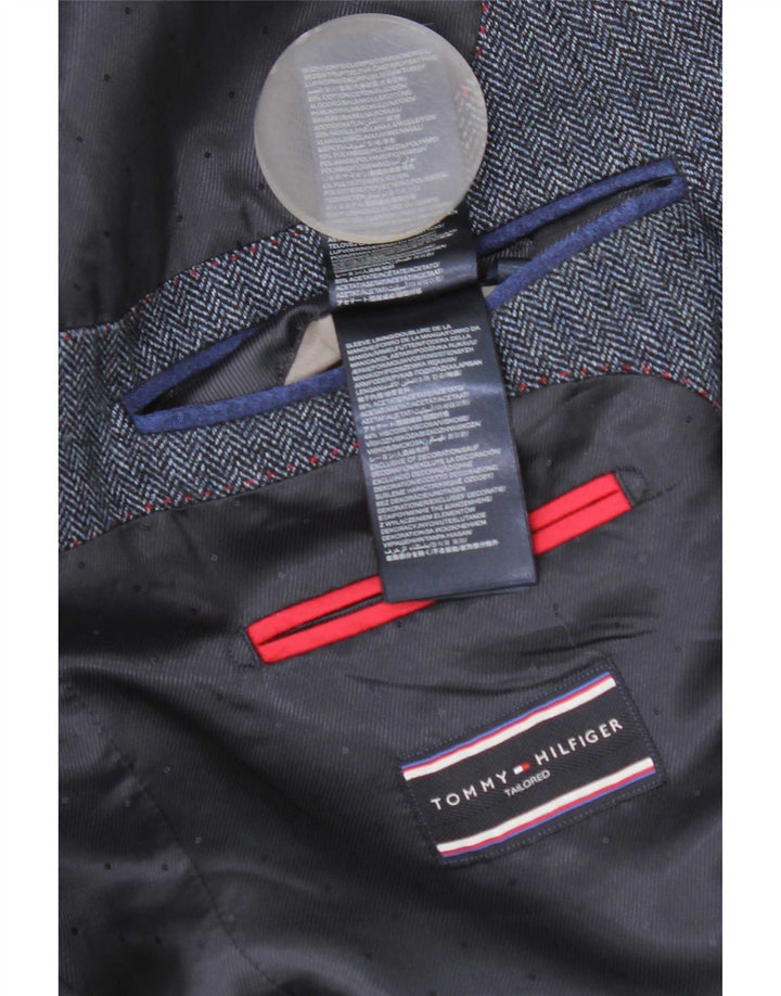 Tommy Hilfiger Mens Tailored Blazer Jacket IT 50 Large Navy Blue