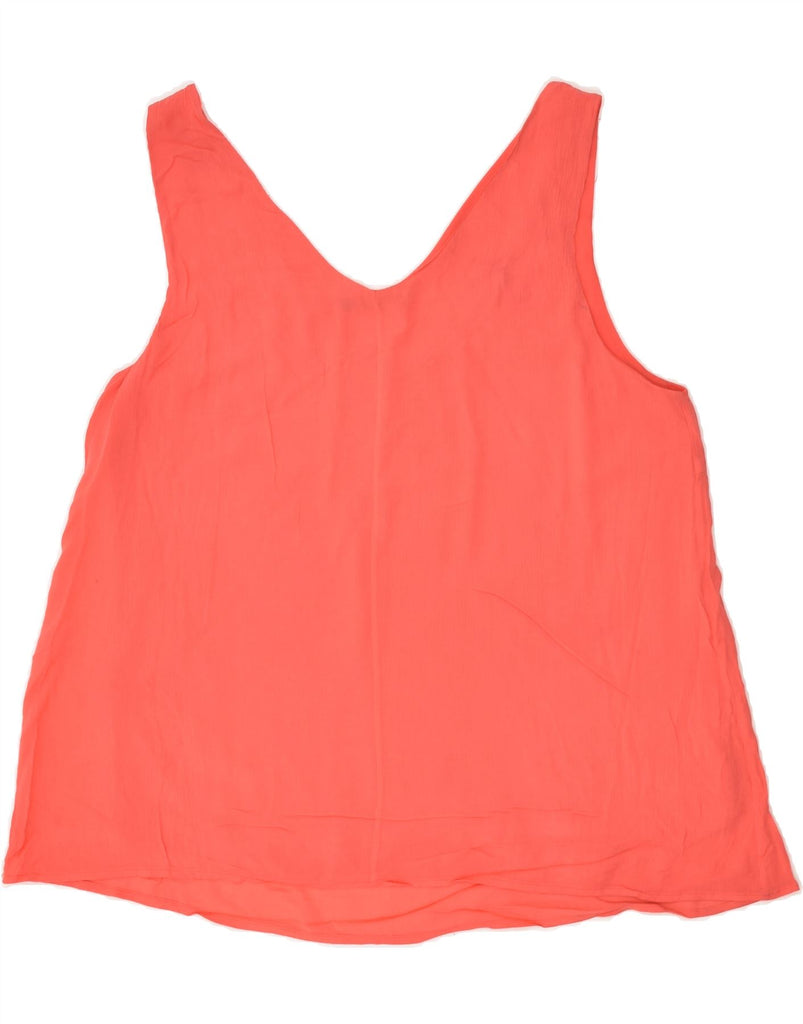 DESIGUAL Womens Vest Top UK 18 XL Orange | Vintage Desigual | Thrift | Second-Hand Desigual | Used Clothing | Messina Hembry 