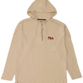 Fila Mens Hooded Top Long Sleeve Large Beige Cotton