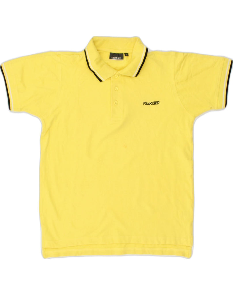 REEBOK Mens Polo Shirt Small Yellow Cotton | Vintage Reebok | Thrift | Second-Hand Reebok | Used Clothing | Messina Hembry 