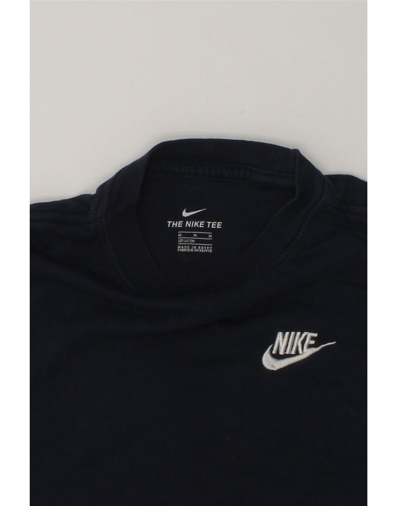 NIKE Boys T-Shirt Top 10-11 Years Medium Navy Blue Cotton | Vintage Nike | Thrift | Second-Hand Nike | Used Clothing | Messina Hembry 