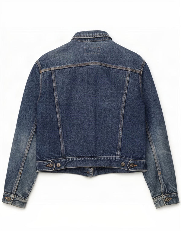 French Connection Womens Denim Jacket UK 16 Large Blue Cotton